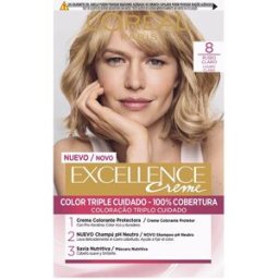 L'Oréal París Excellence Creme tinte #8 rubio claro