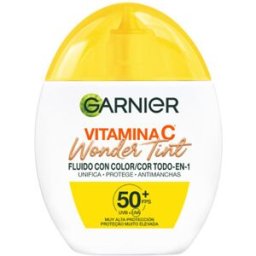 Garnier Vitamina C Wonder Tint fluido con color SPF50+ #medio