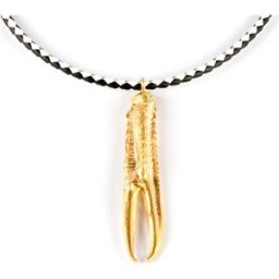 Shabama Tuent Luxe Blanco & Negro collar #oro brillo