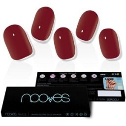 Nooves Láminas De Uñas De Gel midnight rain premium luxe solid #rojo