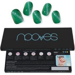 Nooves Láminas De Uñas De Gel jade glass premium glam #cat eye verde