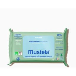 Mustela Bio toallitas limpiadoras compostables 60 u
