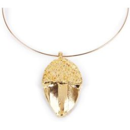 Shabama Bellota collar rigido #oro brillo