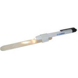 Linterna de bolsillo Pen-white con soporte para depresor (Color blanco)