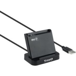 Tooq Lector de Tarjetas - DNI 4.0 y Tarjeta Inteligentes USB 2.0 Negro