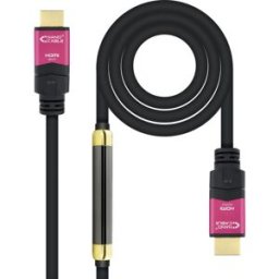 Nanocable Cable HDMI V2.0 4K@60Hz 18Gbps USB-A M/M 30 M Premium Negro