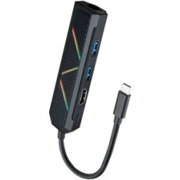 Nanocable Hub USB-C 2x USB-A / USB-C PD 3.0 (100W) / HDMI / RJ45