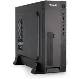 Tooq Caja Slim Micro-ATX C/Fuente Alimentación 500W + Lector de Tarjetas + 2x USB 3.0 Negro