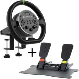 Cammus Conjunto C5 (Volante e Base 5Nm + Pedales CP5 + Soporte de Mesa )