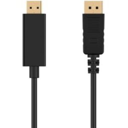 Ewent Cable Conversor DisplayPort 1.2 para HDMI 1.2 Macho/Macho 1.8 M Negro