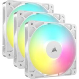Corsair Ventilador RS120 ARGB PWM Blanco 120mm (Pack 3)