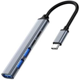 Ewent Hub USB-C EW1149 5-Port USB 3.2 Gen1 PD 100W Gris
