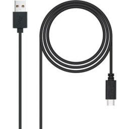 Nanocable Cable USB 2.0 3A USB-C/M para USB-A/M 3 M Negro