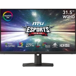 MSI Monitor 31.5" MAG 321QR-QD IPS WQHD 170Hz 1ms G-Sync Compatible
