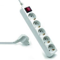 Ewent Regleta 5 Tomas 16A com Switch On/Off Blanco