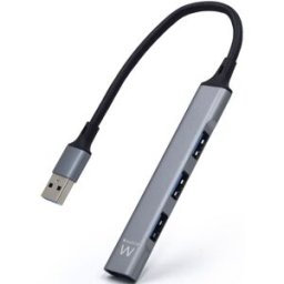 Ewent Hub USB 4 Portas USB 3.2 Gen 1 - USB 3.2 Gen 1 + 3x USB 2.0