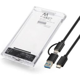 Ewent Caja Externa 2.5" EW7064 USB 3.2 Gen1 (USB 3.0) HDD/SSD Transparente Screwless