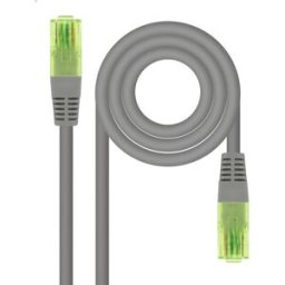 Nanocable Cable de Red Patchcord RJ45 CAT.6 UTP AWG26 CCA 0.30 M Gris