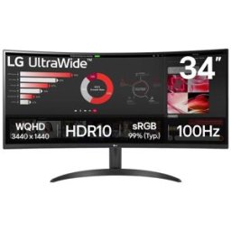 LG Monitor Curvo UltraWide 34" 34WR50QK-B VA UWQHD 100Hz 5ms sRGB99%