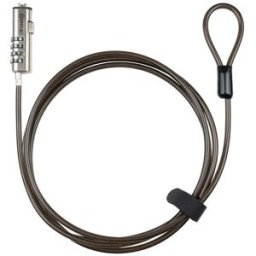 Tooq Cable de Seguridad para Portátil tipo NANO con Combinación 1.5M Gris Oscuro