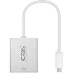 Nanocable Adaptador USB-C M para VGA F 10 CM Aluminio