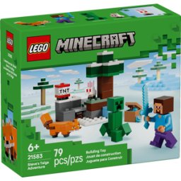 Lego Minecraft: Steve y su Aventura en la Taiga, 79 Piezas (21583)
