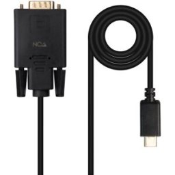 Nanocable Cable Conversor USB-C > VGA 1.8 M Negro