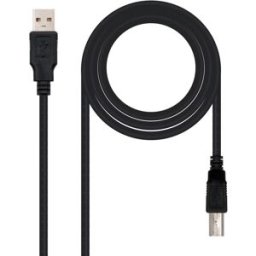 Nanocable Cable USB 2.0 Impressora USB-A/M para USB-B/M 4.5 M Negro