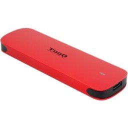 Tooq Caja SSD M.2 NGFF/NVMe SSD USB 3.1 Gen 2 Aluminio Rojo