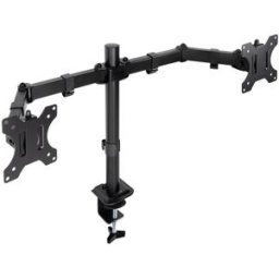 Tooq Soporte de Mesa Duplo 17" a 27" Max. 8kg/Monitor Negro