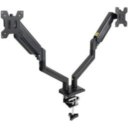 Tooq Soporte de Mesa Duplo Tilt e Giratório 13" a 34" Max. 10kg/Monitor Negro
