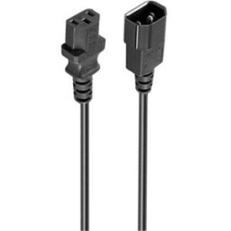Ewent Cable Prolongador de Alimentación EC1915 VDE C14-C13 Macho/Hemea 5m Negro