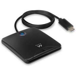 Ewent Lector de Tarjetas Inteligentes USB Tipo C Negro