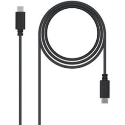 Nanocable Cable USB 2.0 3A USB-C M/M 3 M Negro