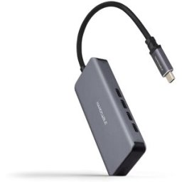 Nanocable Hub USB-C > 4xUSB-C 10 CM Gris