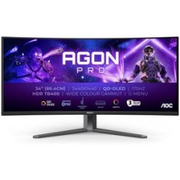 AOC Monitor Curvo Gaming 34" AG346UCD QD-OLED UWQHD 175Hz 0.3ms Adaptive Sync HDR400