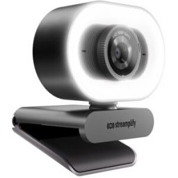 streamplify Webcam CAM Plus FullHD 60fps con Aro de Luz - Preto