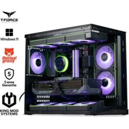 King Mod Systems Ordenador King Mod Gamer-PC Lian Li Ryzen 7 9850X3D 32GB DDR5 2TB RTX 5080 WiFi W11 - Black Edition