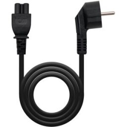 Nanocable Cable de Alimentación Trevo CEE7 Angular/M-C5/F 2 M Negro
