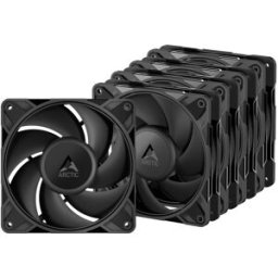 Arctic Ventilador P12 PRO PWM PST Low Noise 120mm - Negro (Pack 5)