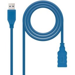Nanocable Cable USB 3.0 anoCable USB-A M/F 2 M Azul