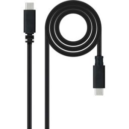 Nanocable Cable USB 2.0 3A USB-C M/M 1.5 M Negro