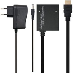Nanocable Splitter HDMI V1.3 1X2 Com Alim. y Pigtail 50 CM