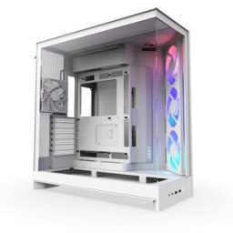 NZXT Caixa E-ATX H9 Flow RGB Blanca (2025) Cristal Templado
