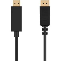 Ewent Cable Conversor DisplayPort 1.2 para HDMI 1.2 Macho/Macho 3 M Negro