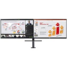 LG Monitor ERGO Dual 27" 27QP88DP-BS IPS QHD 75Hz USB-C c/ DP Daisy Chain