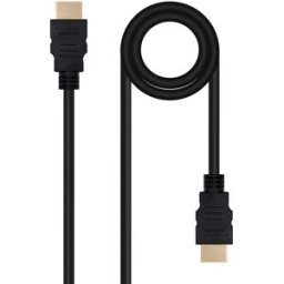 Nanocable Cable HDMI V2.0 4K@60Hz 18Gbps USB-A M/M 5 M Negro