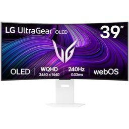 LG Monitor Curvo Gaming UltraGear 39" 39GX90SA-W OLED WQHD 240Hz 0.03ms G-Sync Compatible Smart webOS Branco