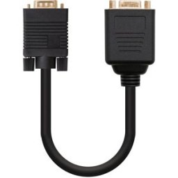 Nanocable Cable Bifurcador SVGA(3C/9), VGA/M-2xVGA/F 20 CM