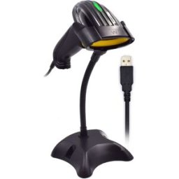 Ewent Lector Código Barras EW3400 USB Laser 1D c/ base